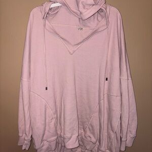 Free People size XL Women's mauve  Hooded Sweater